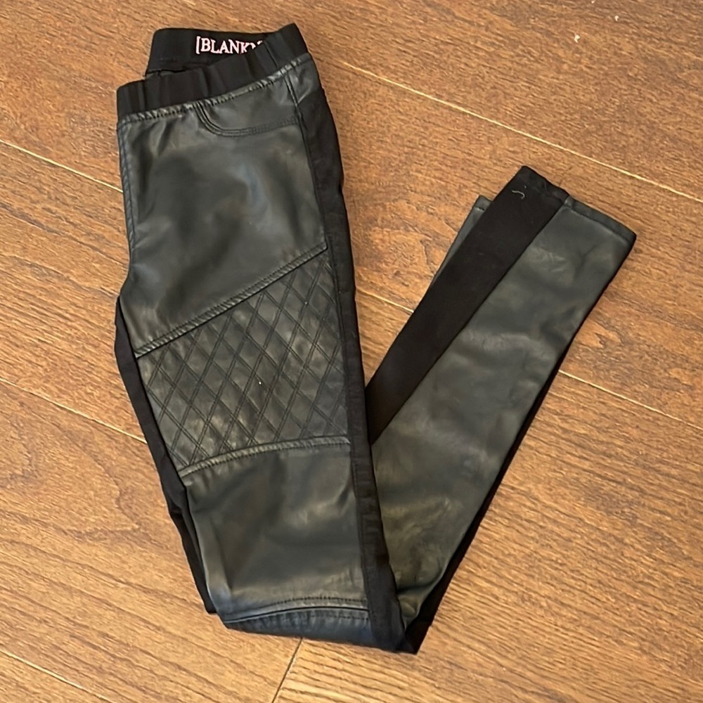 NWT Blank NYC Faux Leather Leggings Size 14